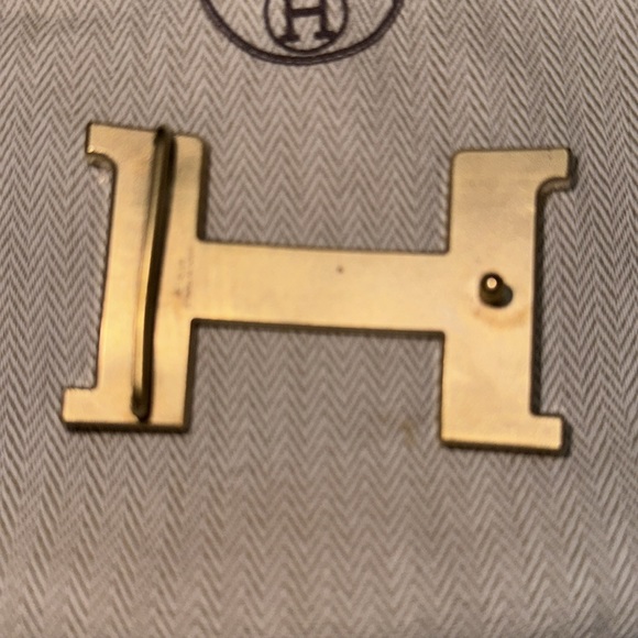 Constance belt buckle & Reversible leather strap 38 mm - Picture 3 of 9